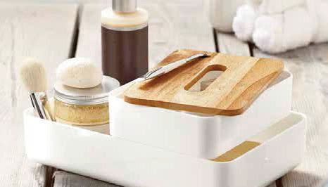 Akcesoria łazienkowe w stylu eko