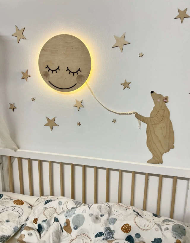 lampka w kształcie księżyca