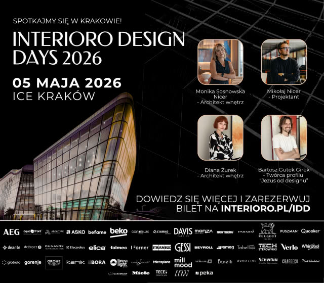 Interioro Design Days 2026 w Krakowie. Wydarzenie dla profesjonalistów z branży wnętrz