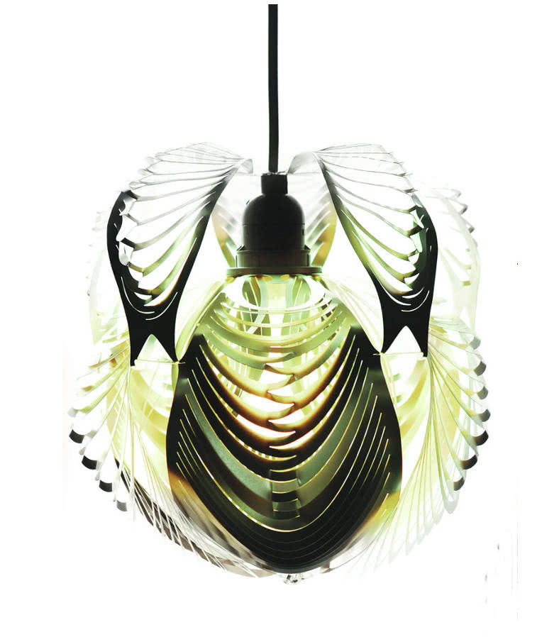 Organiczna, ażurowa lampa wisząca, Studio Tord...