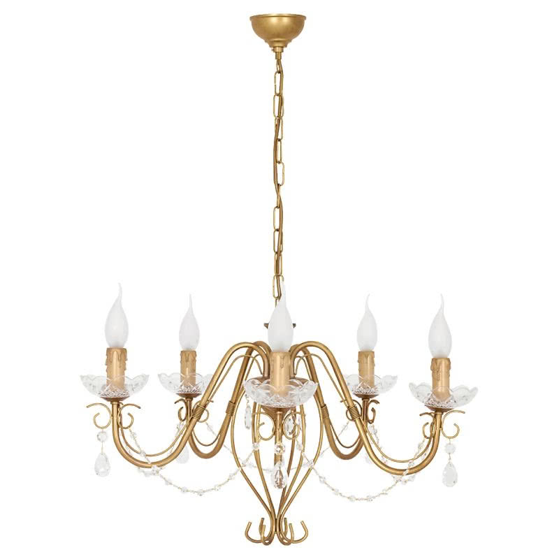 Pięcioramienna lampa Agata z lakierowanej stali,...