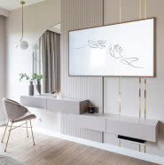 Gdańskie mieszkanie w stylu soft glam. Tu dominują obłe kształty!