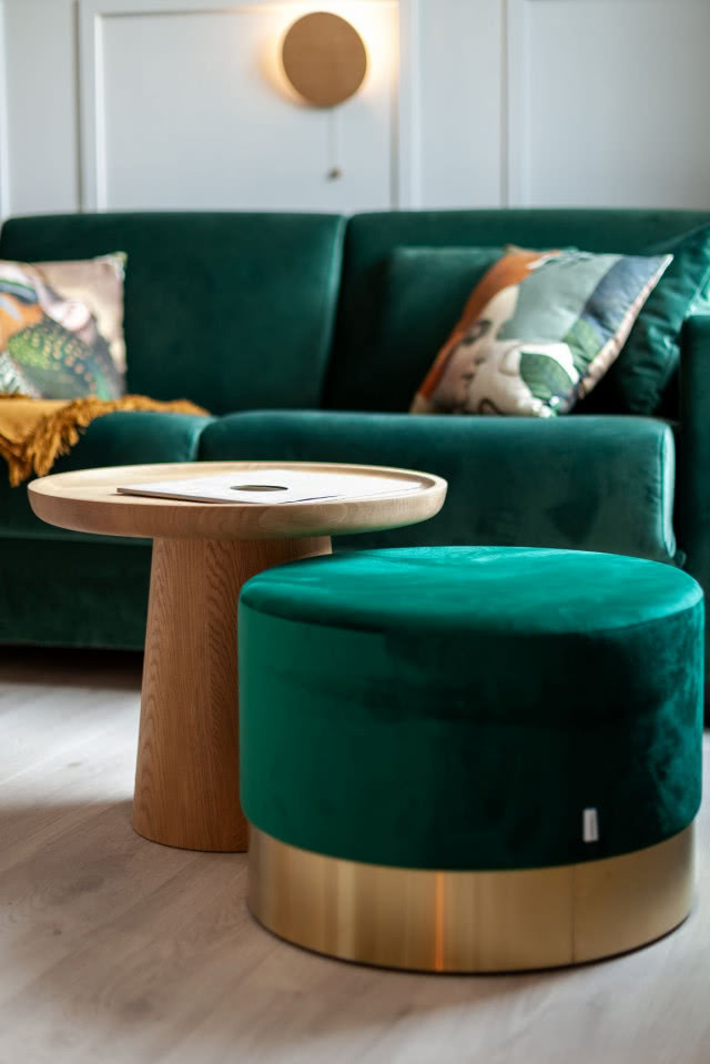 Zielone meble do salonu