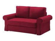 Czerwona sofa BACKABRO, Ikea
