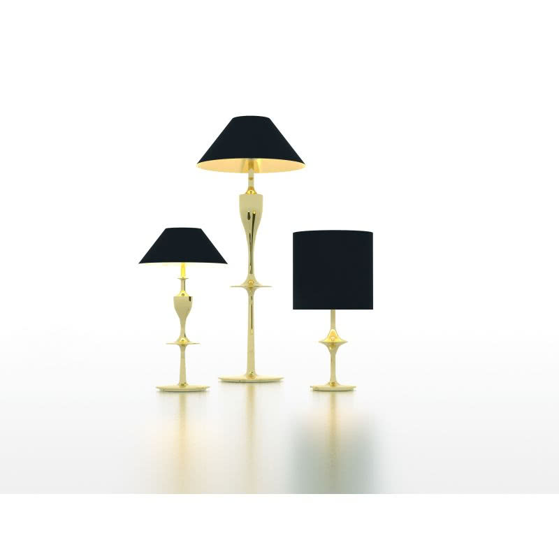 Kolekcja ceramicznych lamp Bastet z lustrzanym...