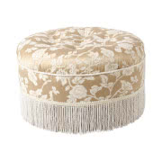 Fotel Rouleaux Safira Beige pokryty welurową...