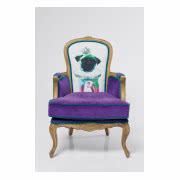Fotel Villa Sessel Granfather Mops Purple