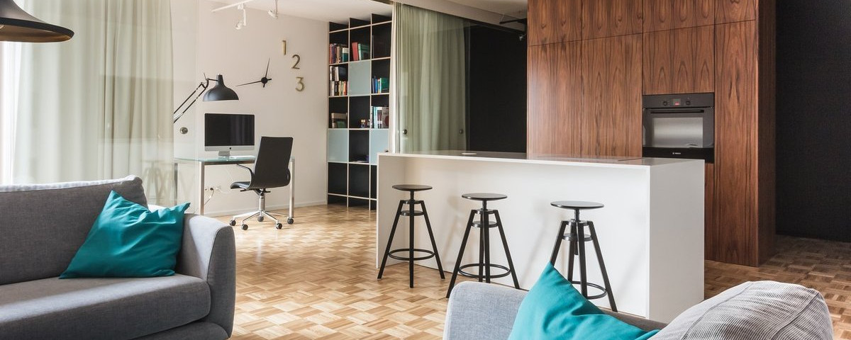 Efektowny minimalizm - mieszkanie dla singla