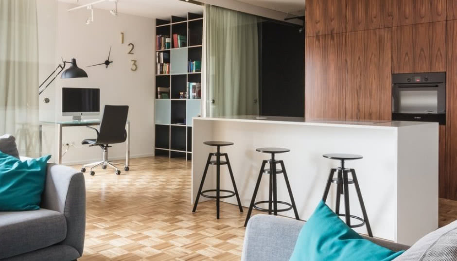 Efektowny minimalizm - mieszkanie dla singla