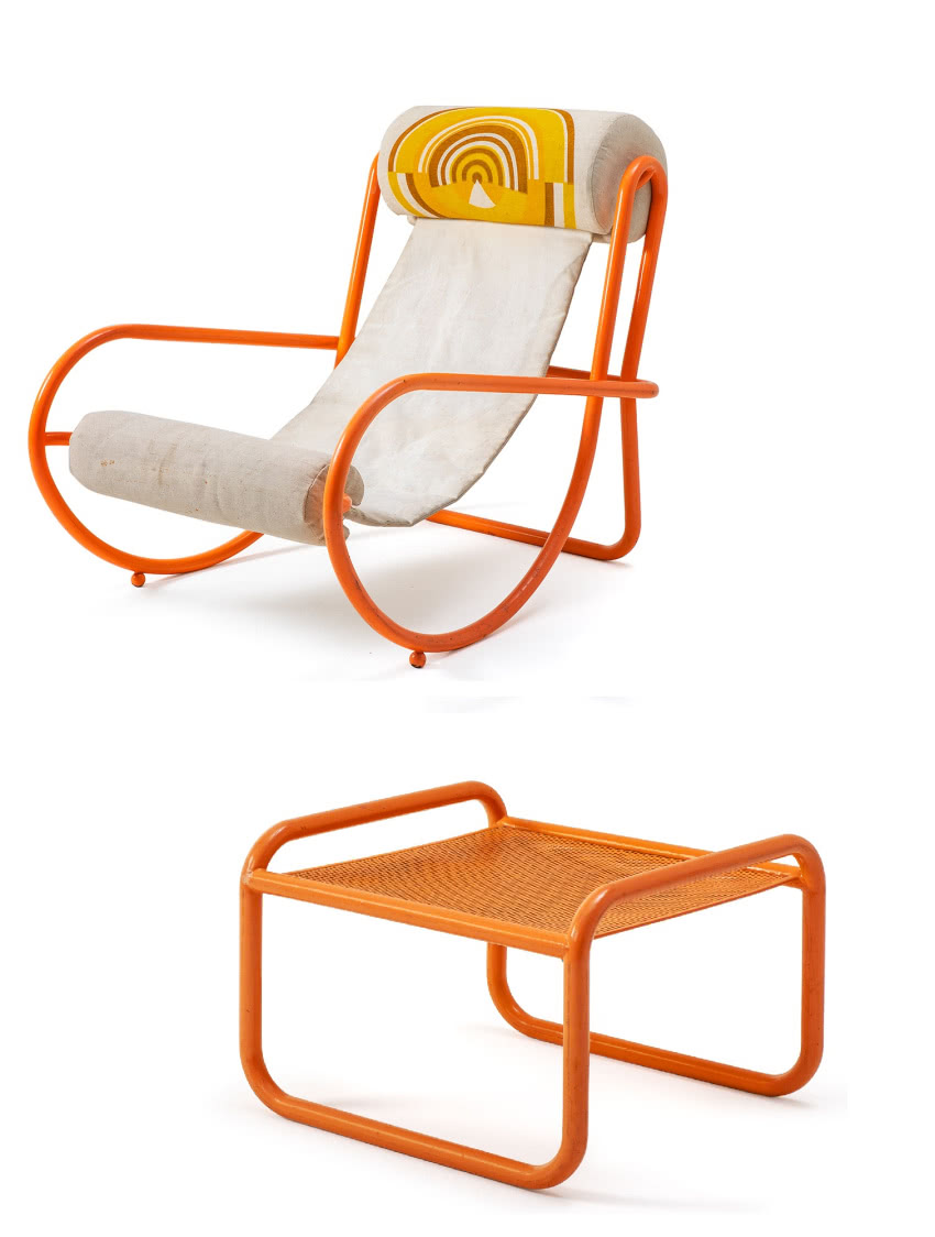 Meble z zaprojekowanej dla
marki Poltronova...