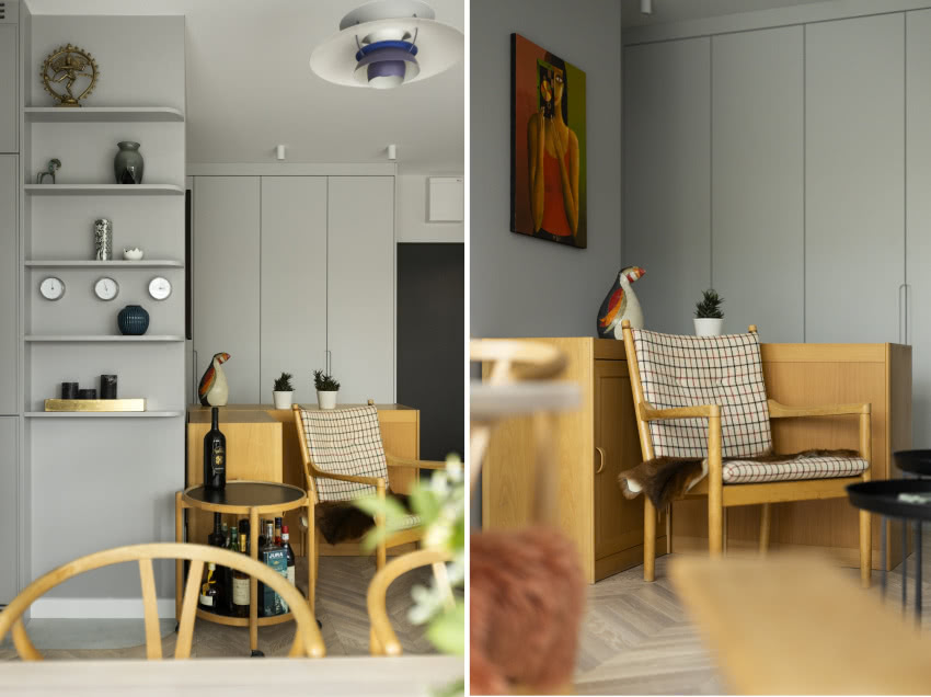 W niewielkim mieszkaniu nie zabrakło miejsca na...