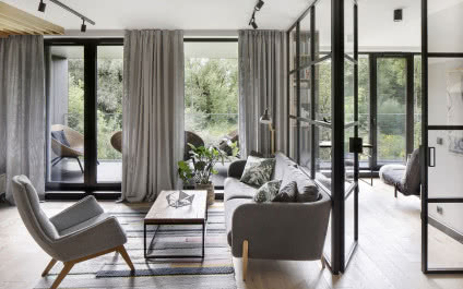 Industrialne mieszkanie na Ursynowie