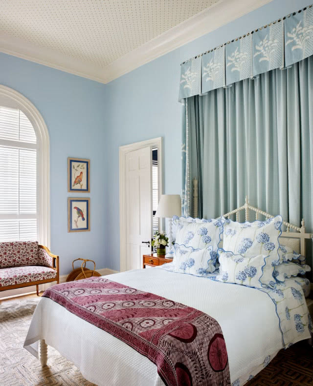 Sypialnia w błękitach