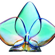 Szklany świecznik Multicolor, wys. 30 cm, HOME &...