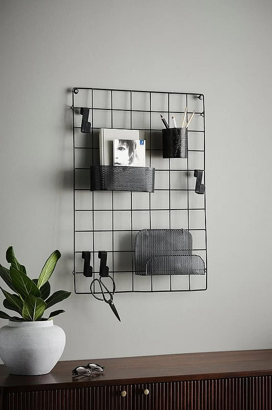 organizer metalowy na ścianę