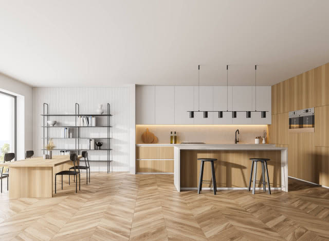 podłoga wzór jodełki