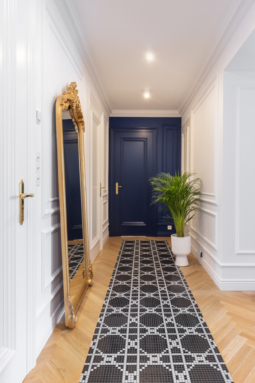 Całe mieszkanie otrzymało solidną podstawę, jaką...