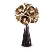 Żyrandol Tarrent z metalu i hartowanego szkła,...