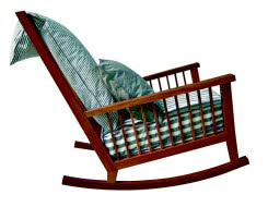 Rocking-chair - bujany fotel z kolekcji InOut, projekt Paola Navone