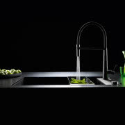 Franke, całkowicie czarna bateria Icon Semi-Pro