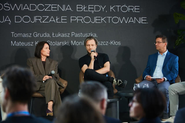 Od lewej_ Monika Goszcz-Kłos, Mateusz Kuo Stolarski, Łukasz Pastuszka, Future Architecture Forum 2026