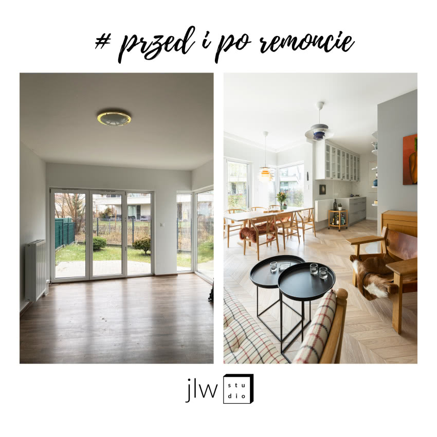Strefa dzienna - zdjęcia przed i po