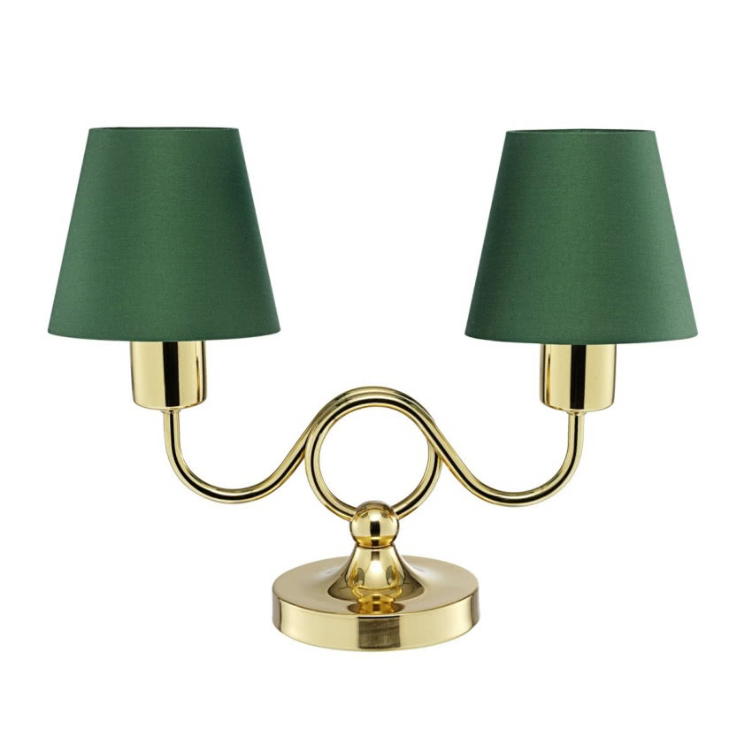 Lampa stołowa z mosiężną podstawą, Svenskt