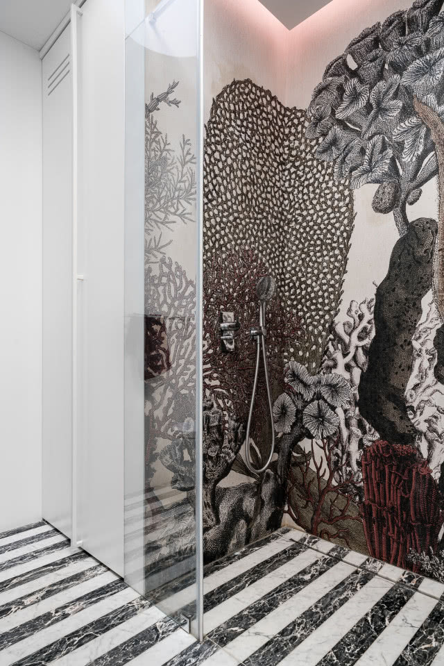 Wodoodporna tapeta w łazience