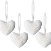 Zawieszka Heart z posrebrzanej stali, Rosendahl,...