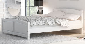 Fot. Meble Magnat - łóżko Mela w kolorze białym