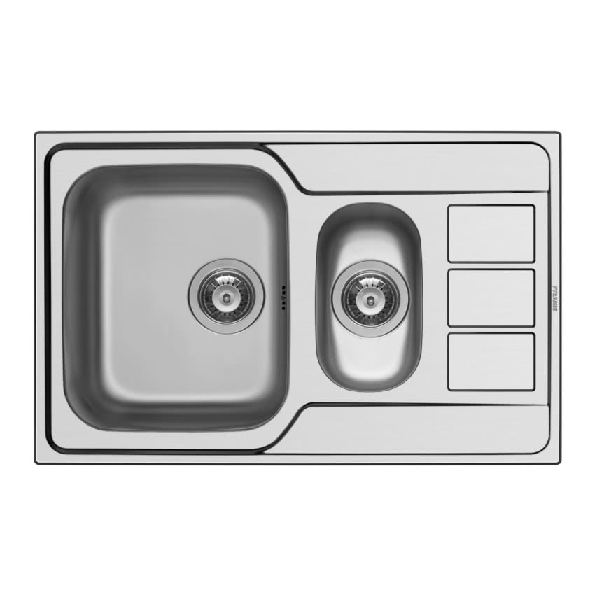 Zlewozmywak stalowy Pyramis Athena