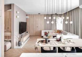 Wnętrze dla małżeństwa, które otula jak kaszmirowy szal