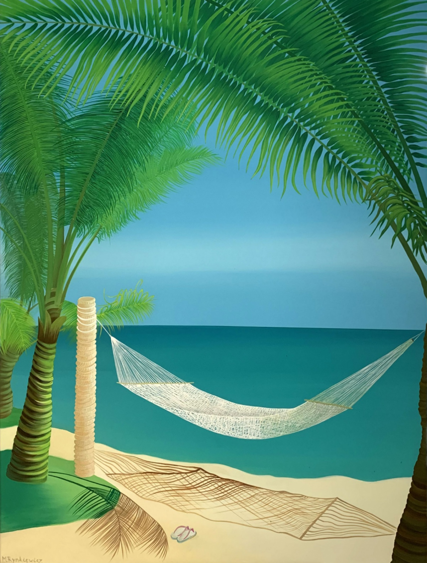 Marta Rynkiewicz, „Jak miło”, 2019,akryl,...