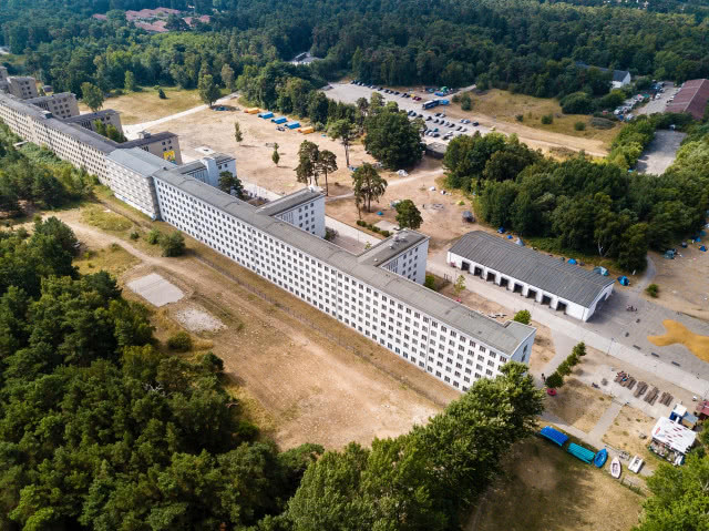 prora - najdłuższy budynek z lotu ptaka