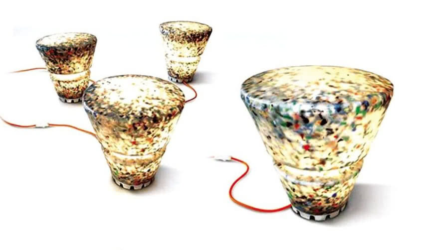 Rodrigo Alonso przetapia plastik i łączy go przy...