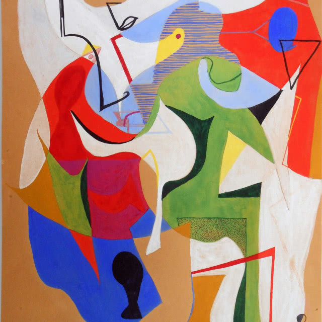 obraz abstrakcyjny, kolorowy