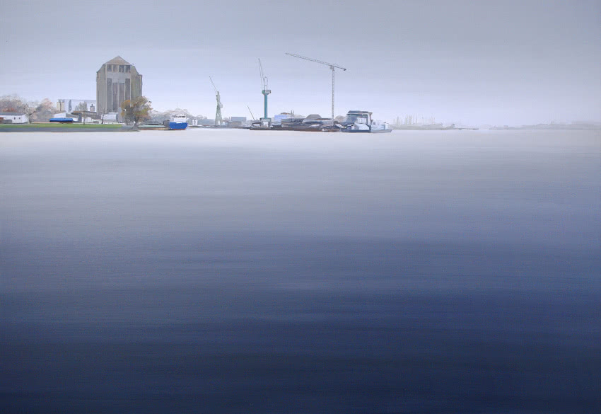 Tomasz Kołodziejczyk,”Stocznia”, akryl,...