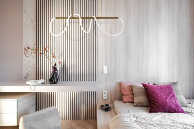 sypialnia w kolorze kaszmirowym