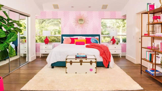 sypialnia w domu Barbie