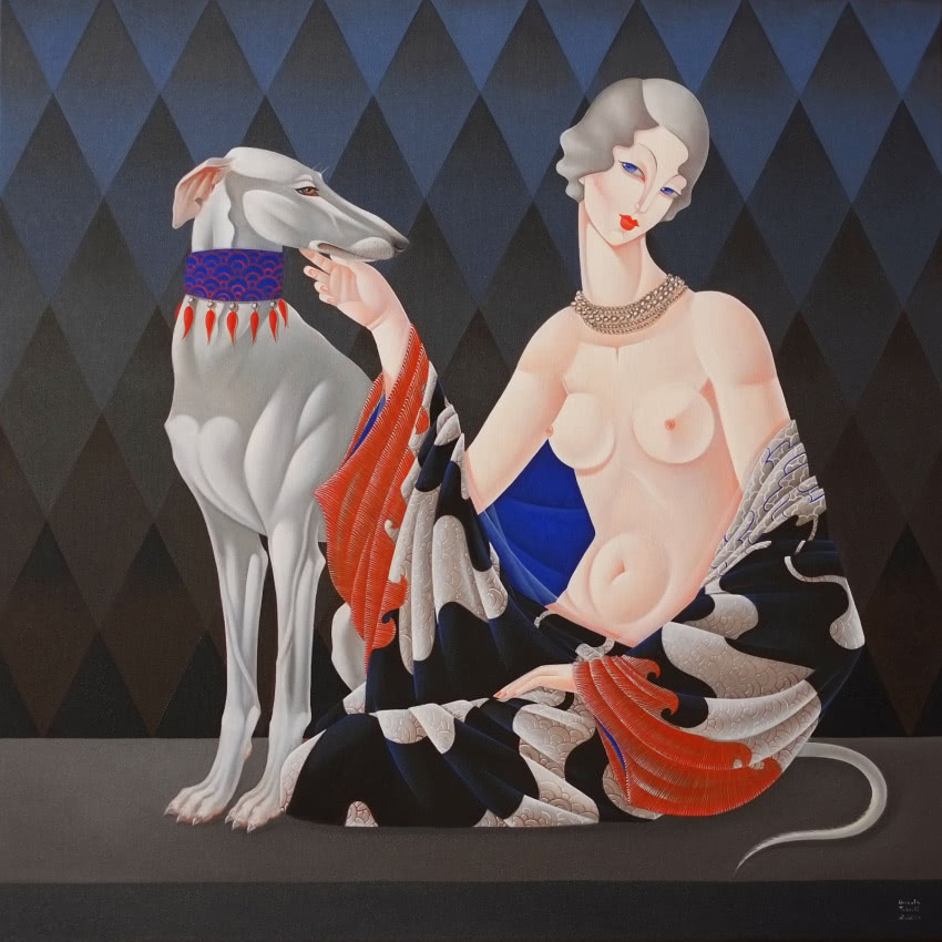 Urszula Tekieli, Amicus XXII, 2022, 90 x 90 cm,...