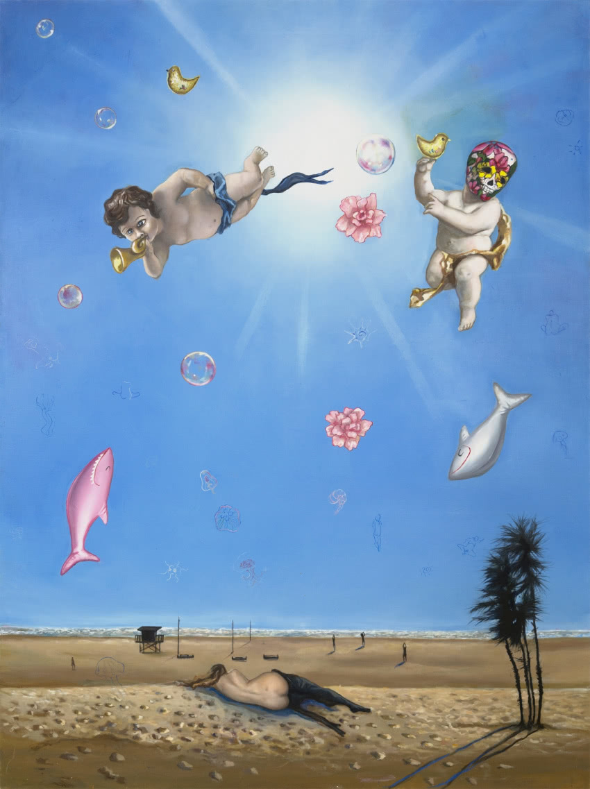 Julia Curyło, „Helios 2”, 2016, olej,...