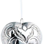 Zawieszka Heart z posrebrzanej stali, Rosendahl,...