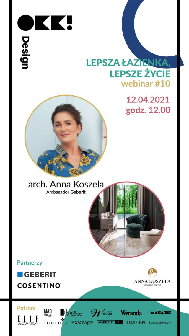 Lepsza łazienka, lepsze życie. Kolejne webinarium OKK! design