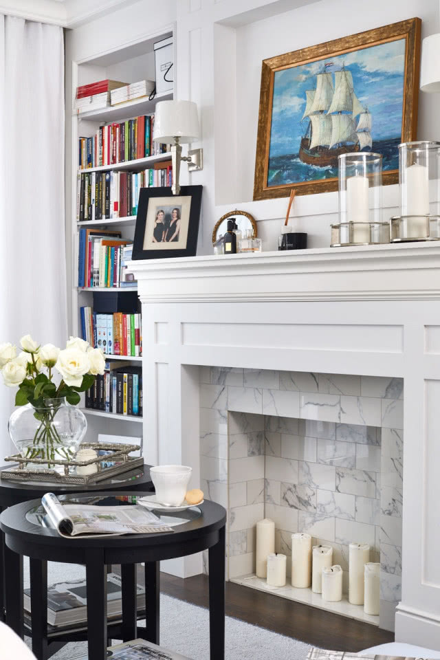 Kominek na świeczki