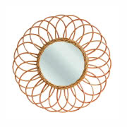 Lustro w oprawie z wikliny, HK Living