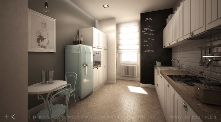 Kuchnia w stylu retro - TK Architekci