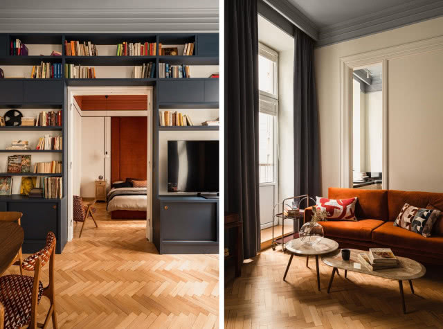 Zabudowa biblioteczki do sufitu