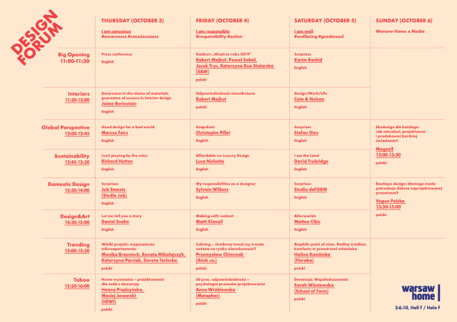 Te gwiazdy odwiedzą Warszawę jeszcze w październiku! Design Forum 2019