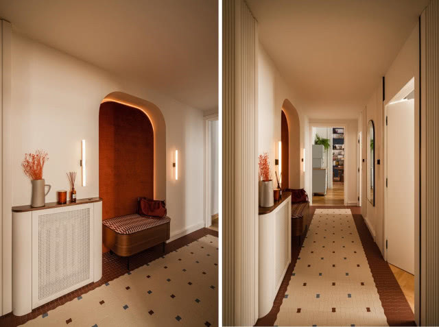 Przedpokój w stylu vintage