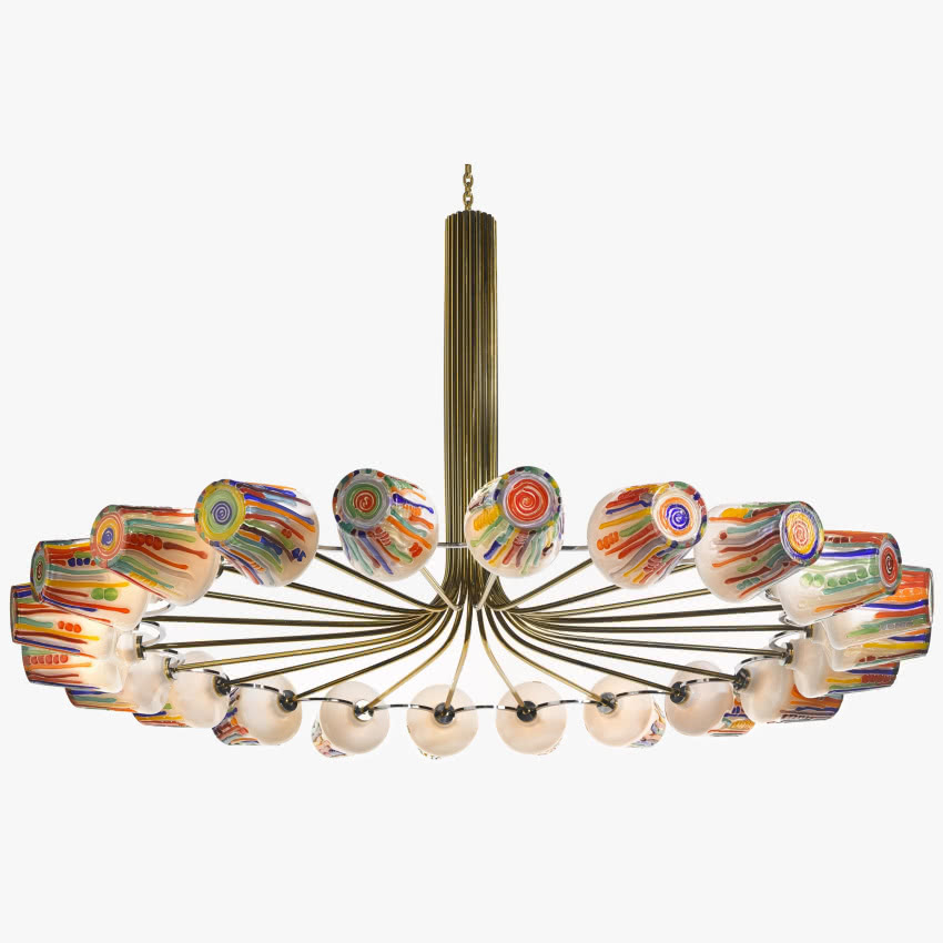 Żyrandol Ring z kolekcji Candy zaprojektowanej...